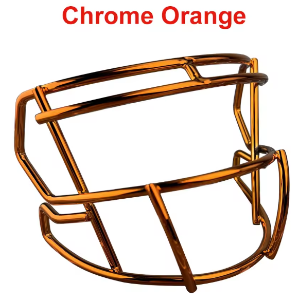 Metal Chrome Mini Facemask for American Football Helmet Display – Collectible Rugby Helmet Accessory