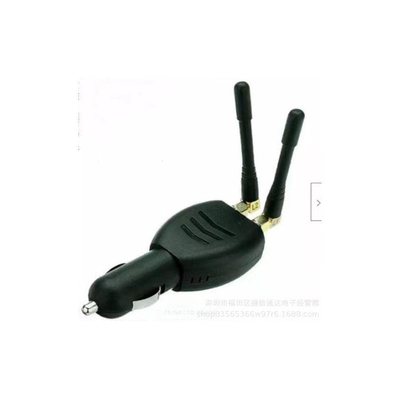 Portable Car GPS Blocker & Anti-Tracking Device with Antenna, Fuse Panel Connectors, and Spanners – Black