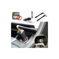 Portable Car GPS Blocker & Anti-Tracking Device with Antenna, Fuse Panel Connectors, and Spanners – Black