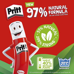 Pritt Glue Stick 22g, Pack of 3 – Child-Safe Craft Glue for School, Office & Art Projects with Strong Hold