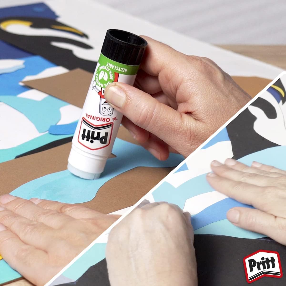 Pritt Glue Stick 22g, Pack of 3 – Child-Safe Craft Glue for School, Office & Art Projects with Strong Hold