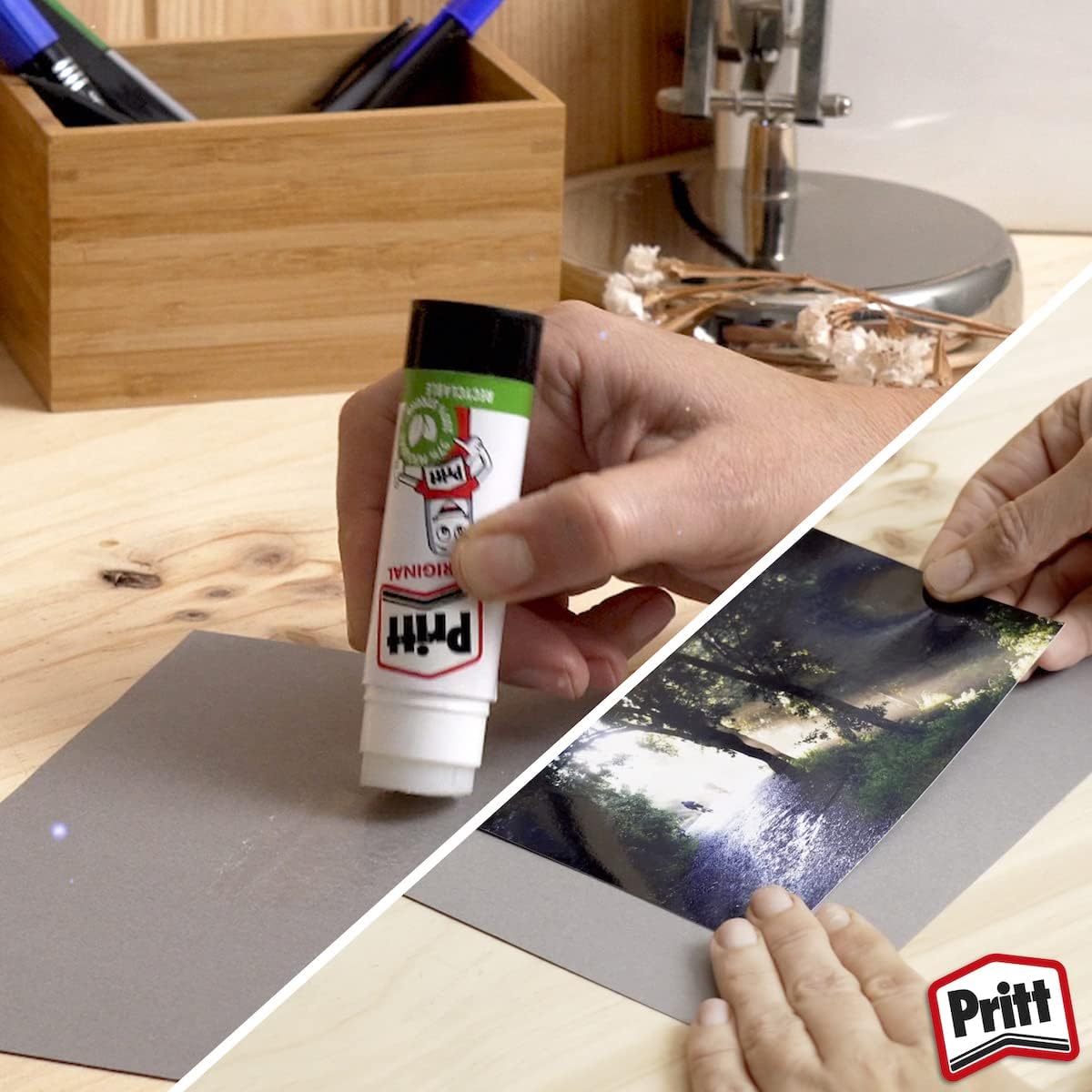 Pritt Glue Stick 22g, Pack of 3 – Child-Safe Craft Glue for School, Office & Art Projects with Strong Hold