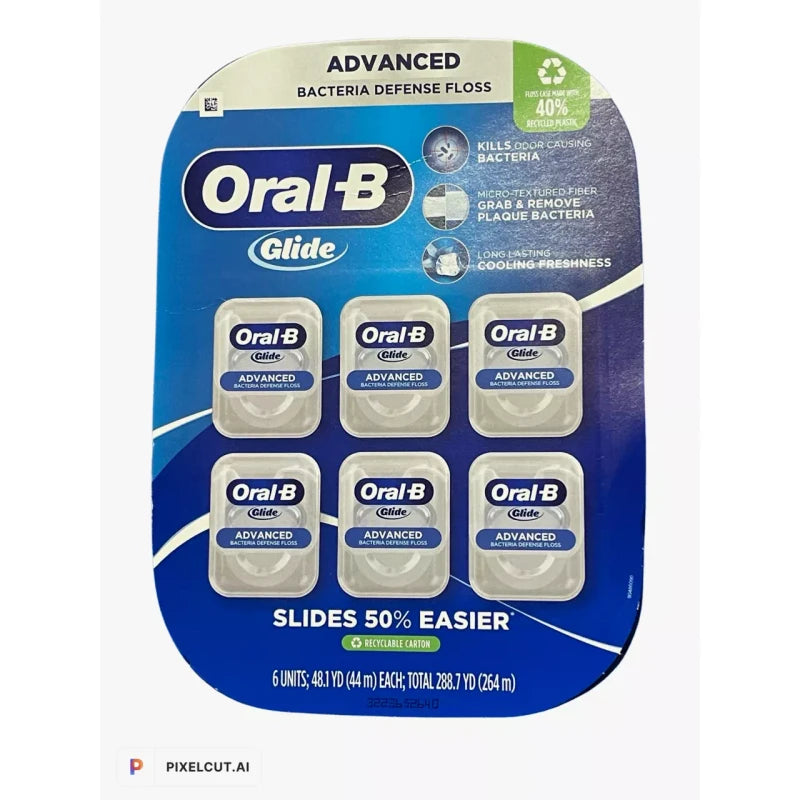 Oral-B Glide Pro-Health Advanced Dental Floss, 48.1 Yards – 6 Pack by ProHealth