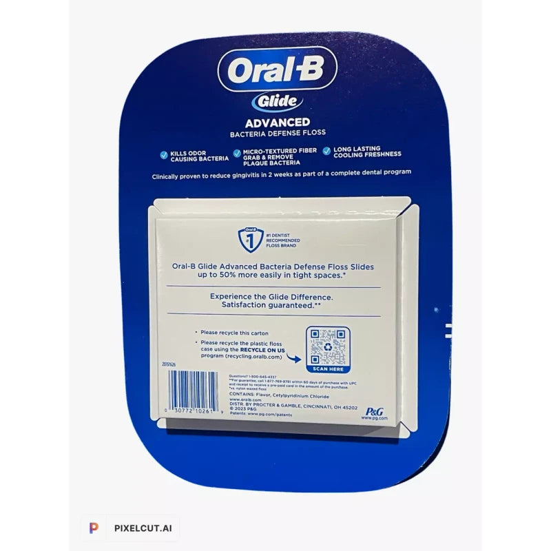 Oral-B Glide Pro-Health Advanced Dental Floss, 48.1 Yards – 6 Pack by ProHealth