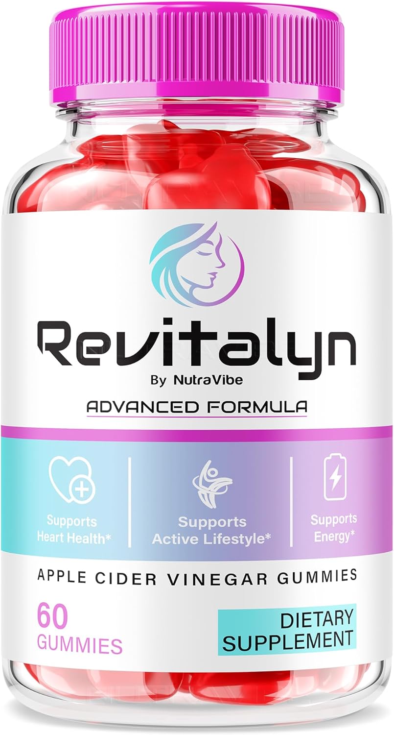 Revitalyn Gummies – Advanced Revitalyn Apple Cider Vinegar Gummies for Beauty, Skin Health, and Body Goals | Delicious ACV Gummy to Support Fitness and Daily Skin Nourishment (60 Gummies)