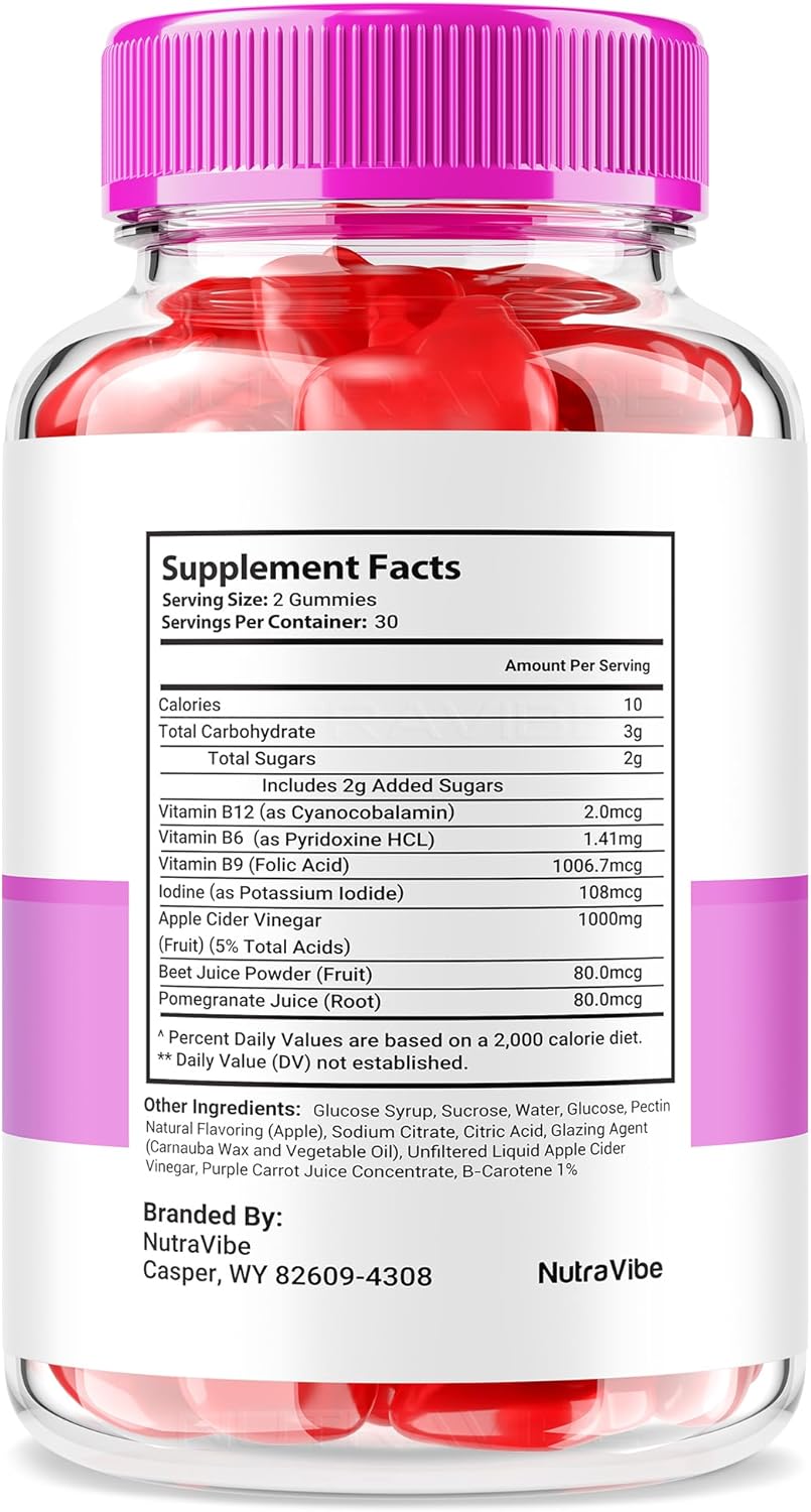 Revitalyn Gummies – Advanced Revitalyn Apple Cider Vinegar Gummies for Beauty, Skin Health, and Body Goals | Delicious ACV Gummy to Support Fitness and Daily Skin Nourishment (60 Gummies)