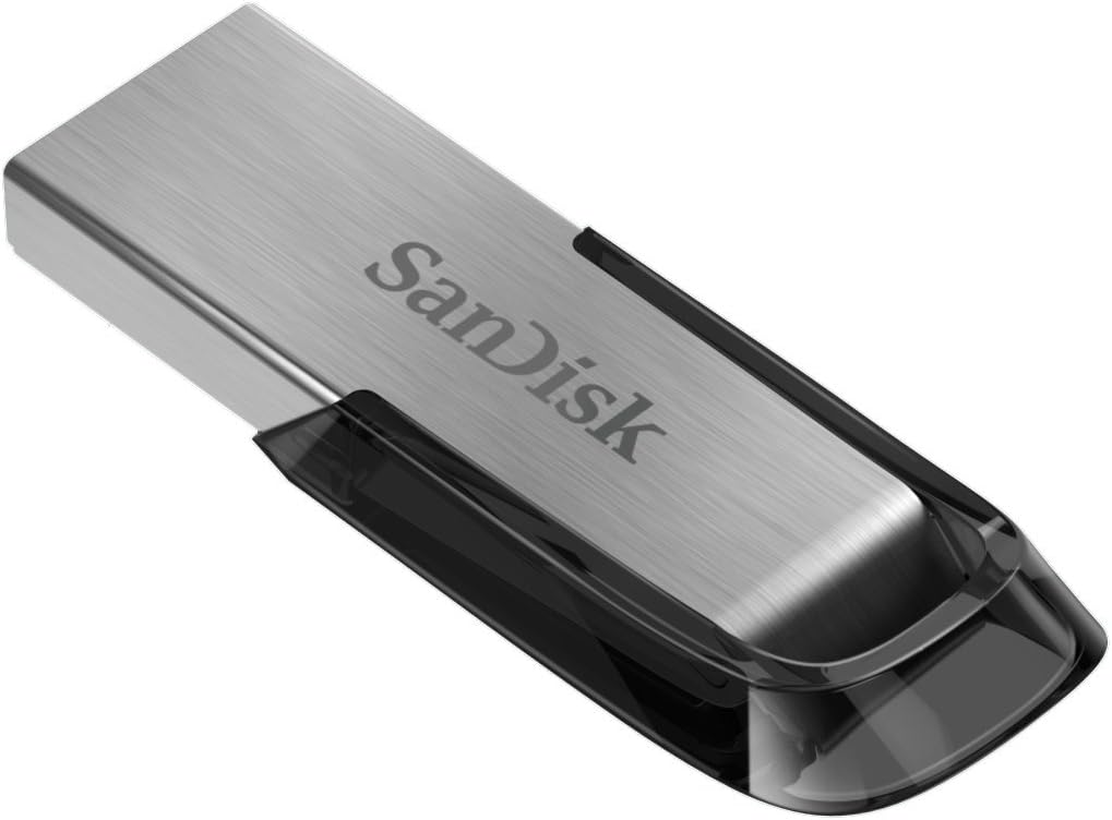 SanDisk Ultra Flair 128GB USB 3.0 Flash Drive – High-Speed Memory Stick with 150MB/s Transfer, Password Protection & Sleek Durable Metal Casing – Silver/Black