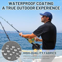 Solar Fan Hat – Rechargeable Solar/USB Wide Brim Sun Hat with Built-in Fans, UPF 50+ Cooling Hat for Men & Women, Foldable Outdoor Fishing, Hiking, Gardening Hat (Dark Gray, Colorful)