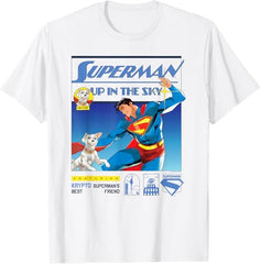 Superman 2025 “Up In The Sky” Poster T-Shirt Featuring Krypto