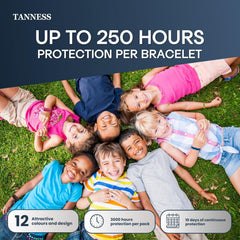 Tanness 12-Pack Mosquito Repellent Bracelets – DEET-Free Insect Bands for Kids & Adults, Long-Lasting Outdoor Protection for Travel, Camping & Holidays