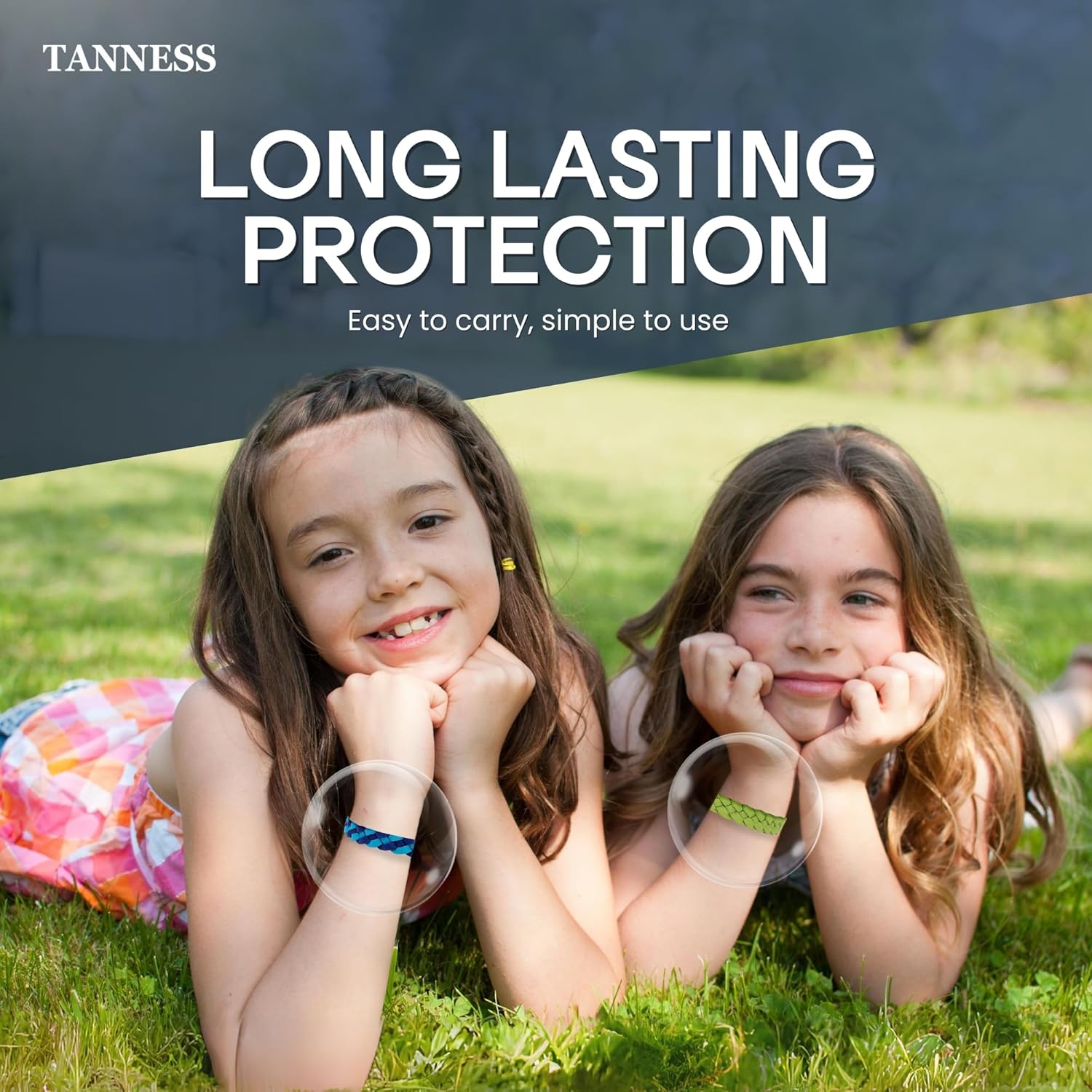 Tanness 12-Pack Mosquito Repellent Bracelets – DEET-Free Insect Bands for Kids & Adults, Long-Lasting Outdoor Protection for Travel, Camping & Holidays