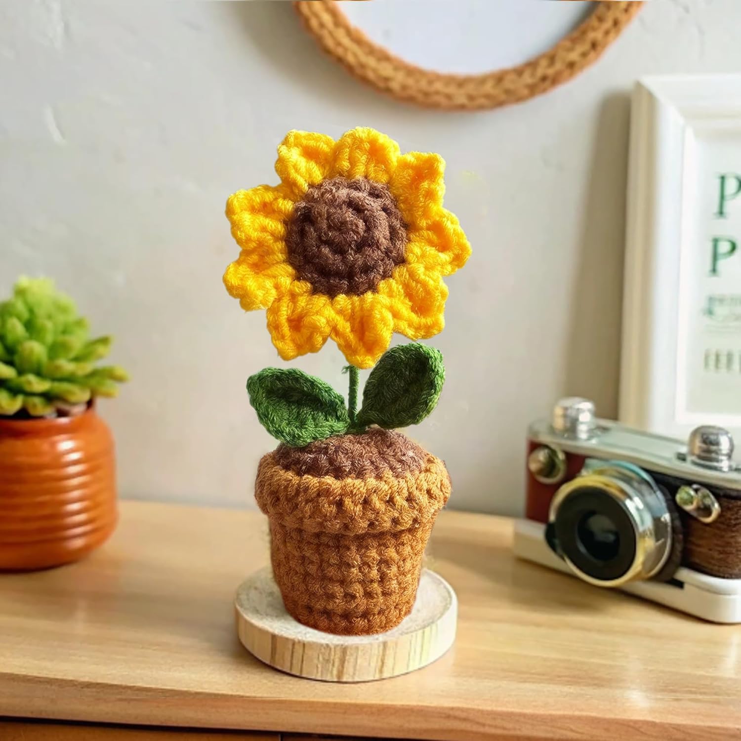 Teacher Appreciation Gift – “Thank You for Helping Me Grow” Hanging Ornament with Sunflower Design – Ideal for Nursery Teachers & Teaching Assistant