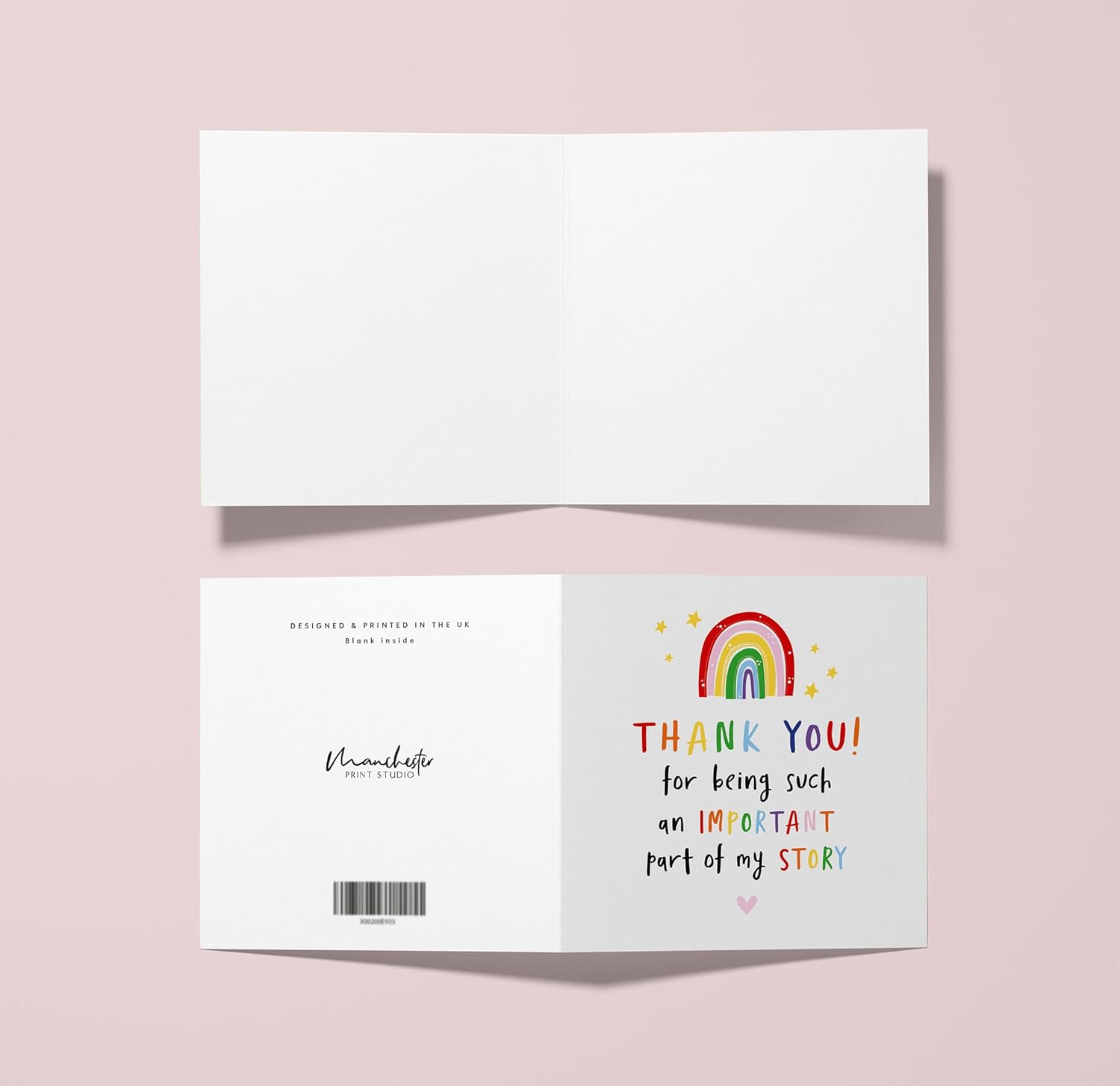 Thank You Teacher Card – “Thank You for Being an Important Part of My Story” – Appreciation Card for Teachers, Mentors, or Educators