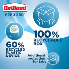 UniBond AERO 360° Moisture Absorber Refills – 4 x 450g Tabs, Ultra-Absorbent & Odour Neutralising, for AERO 360° Dehumidifiers