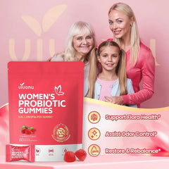 Women’s Probiotic Gummies – Vaginal pH & Flora Balance with Cranberry and Vitamin C for Odor, Yeast & Immune Support