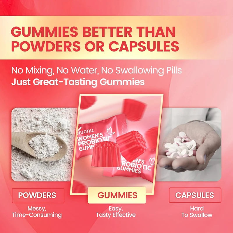 Women’s Probiotic Gummies – Vaginal pH & Flora Balance with Cranberry and Vitamin C for Odor, Yeast & Immune Support