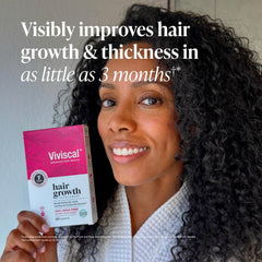 Viviscal Women’s Hair Growth Supplements – Thicker, Fuller Hair Support for Thinning & Hair Loss with Biotin & Marine Collagen – Drug-Free, 180 Tablets (90-Day Supply)