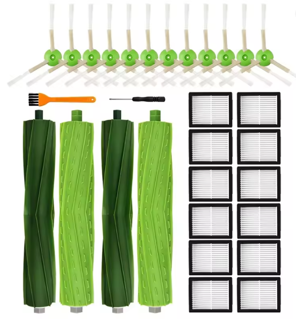 ABYN HEPA Filter & Side Brush Set for iRobot Roomba J7/J7+, E5/E6/E7, I7/I7+, I3, I4, I6/I6+, I8 – Vacuum Cleaner Replacement Parts