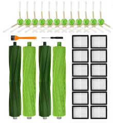ABYN HEPA Filter & Side Brush Set for iRobot Roomba J7/J7+, E5/E6/E7, I7/I7+, I3, I4, I6/I6+, I8 – Vacuum Cleaner Replacement Parts