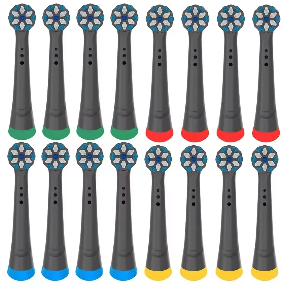 16PCS Compatible with Oral-B iO Series 3–10 Ultimate Clean Electric Toothbrush Replacement Heads
