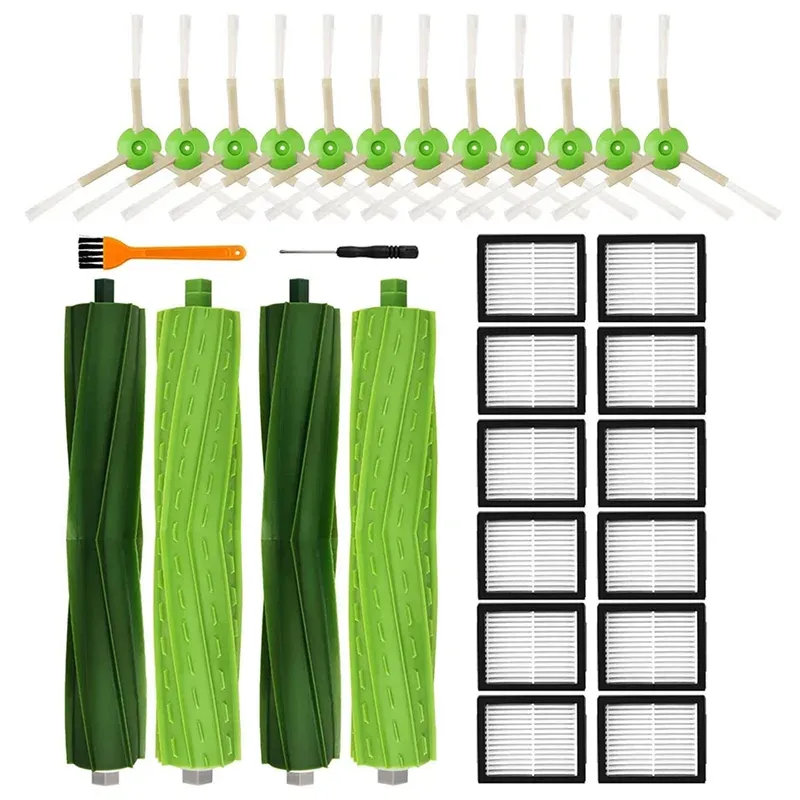 ABYN HEPA Filter & Side Brush Set for iRobot Roomba J7/J7+, E5/E6/E7, I7/I7+, I3, I4, I6/I6+, I8 – Vacuum Cleaner Replacement Parts
