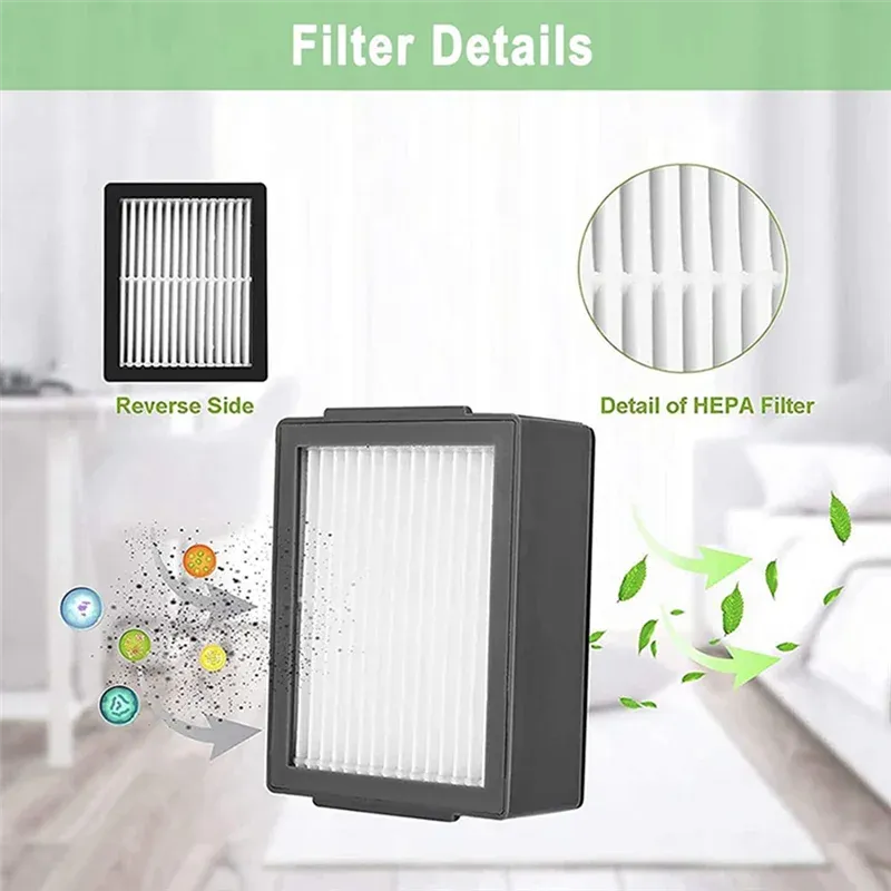 ABYN HEPA Filter & Side Brush Set for iRobot Roomba J7/J7+, E5/E6/E7, I7/I7+, I3, I4, I6/I6+, I8 – Vacuum Cleaner Replacement Parts