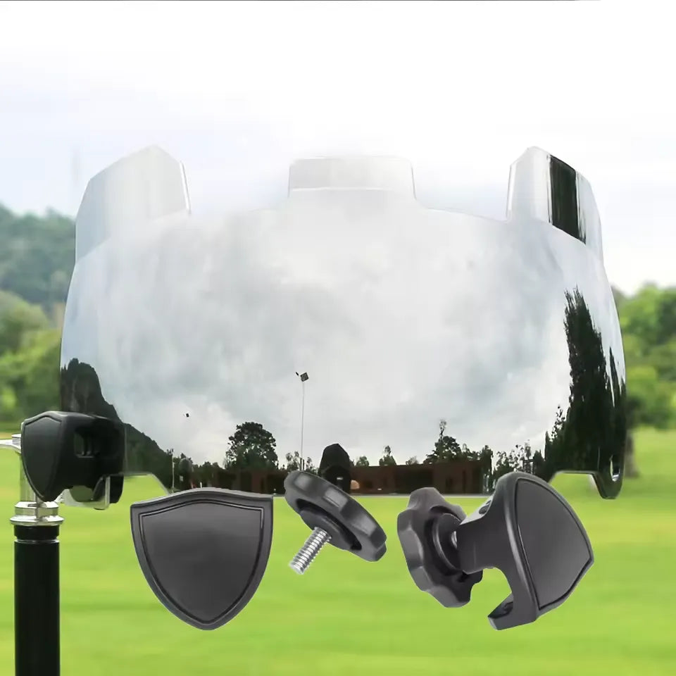 Universal American Football Helmet Visor Rainbow Chrome Eye Shield Visor with Clips(Golden red)