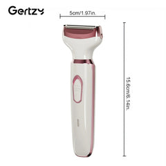 4-in-1 Rechargeable Electric Razor for Women – Painless Wet & Dry Shaver and Trimmer for Face, Nose, Legs, Underarms & Bikini Area