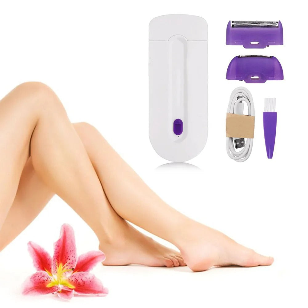Painless Electric Hair Removal Device for Women – Rechargeable, Portable Shaver & Trimmer for Full Body Use