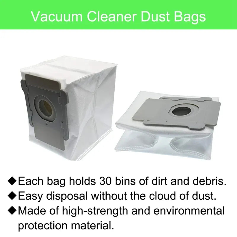 iRobot Roomba Replacement Parts Kit for I7/I7+, I3/I3+, I4/I4+, I6/I6+, I8/I8+, J7/J7+, E5/E6/E7 – Filter, Main Brush, Mop Cloth, Dust Bag, and Bracket