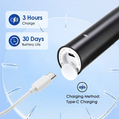 5-Mode Electric Rotary Toothbrush, Waterproof Rechargeable Toothbrush with Timer and USB Charging | Color: 4 Heads B