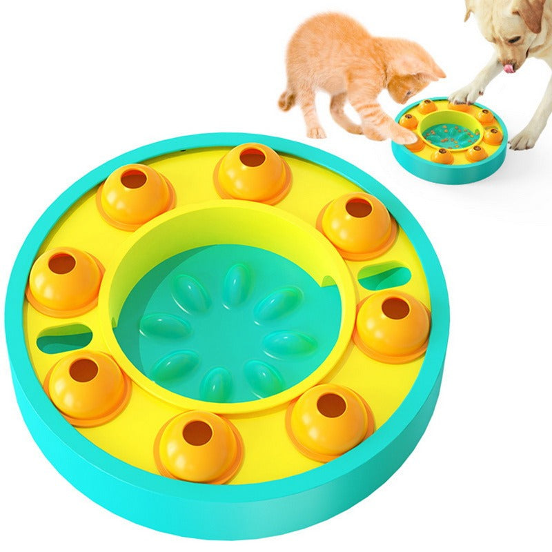 Interactive Dog Puzzle Toy & Slow Feeder – IQ-Boosting Food Dispenser Bowl with Non-Slip Base for Puppy Training and Slow Eating