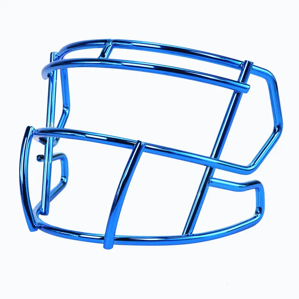 Metal Chrome Mini Facemask for American Football Helmet Display – Collectible Rugby Helmet Accessory