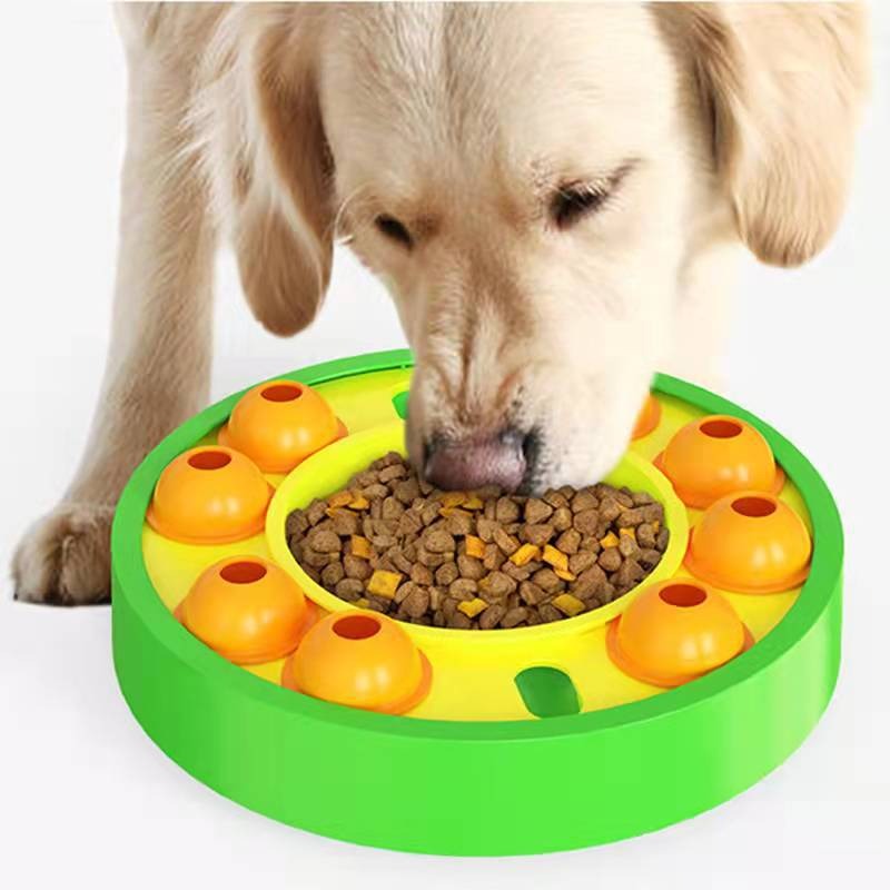 Interactive Dog Puzzle Toy & Slow Feeder – IQ-Boosting Food Dispenser Bowl with Non-Slip Base for Puppy Training and Slow Eating