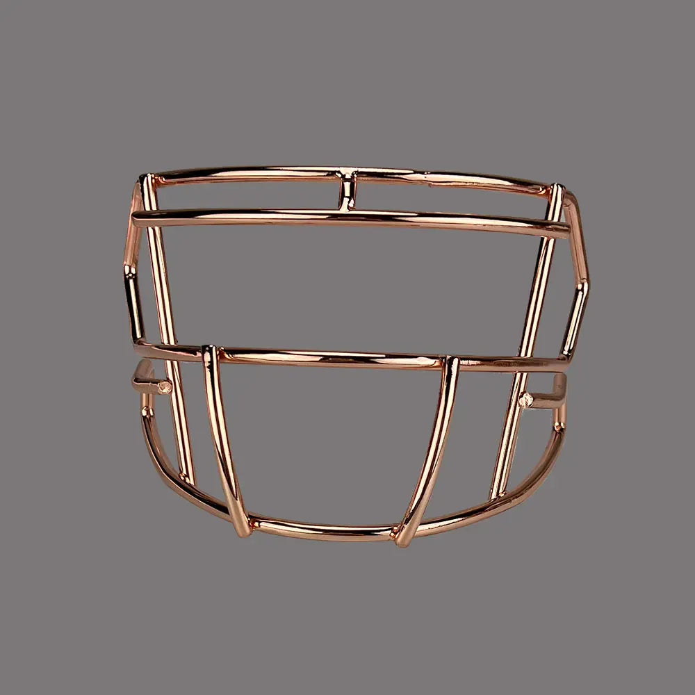 Metal Chrome Mini Facemask for American Football Helmet Display – Collectible Rugby Helmet Accessory