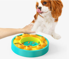 Interactive Dog Puzzle Toy & Slow Feeder – IQ-Boosting Food Dispenser Bowl with Non-Slip Base for Puppy Training and Slow Eating