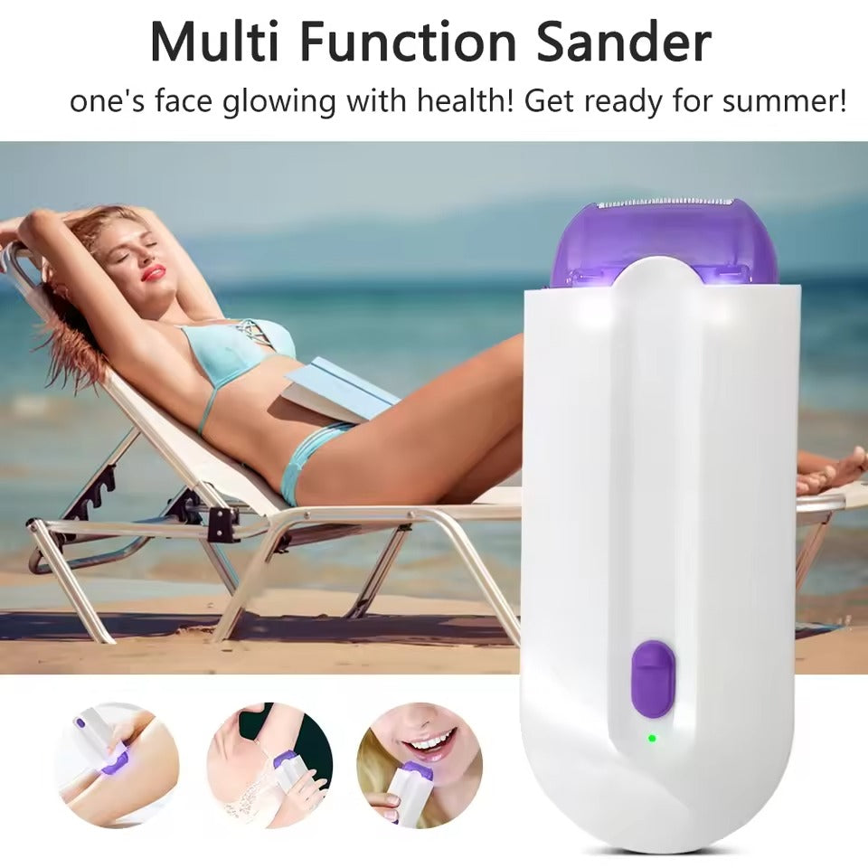 Painless Electric Hair Removal Device for Women – Rechargeable, Portable Shaver & Trimmer for Full Body Use