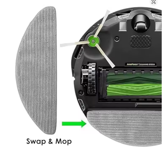B02C Mop Cloth Pads for iRobot Roomba Combo I5/I5+, J5/J5+ – Vacuum Cleaner Accessories