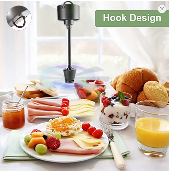 Portable Mosquito & Fly Repellent Fan – Ideal for Street Vending, Camping, and Picnics
