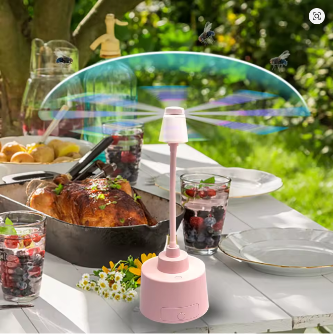 Portable Mosquito & Fly Repellent Fan – Ideal for Street Vending, Camping, and Picnics