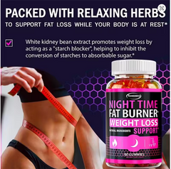 Nighttime Fat-Burning Gummies for Women – Fast Metabolism & Energy Booster