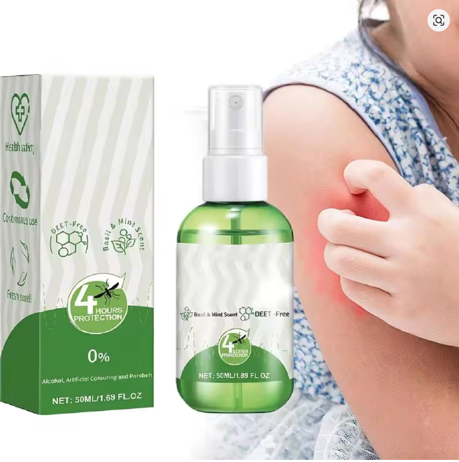 50ml Natural Mosquito Repellent Body Spray – DEET-Free, Travel-Size Insect Protection