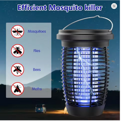 Solar Bug Zapper 2-in-1 – 4500V Indoor/Outdoor Mosquito Killer Lamp & Fly Trap, Solar Powered with Rechargeable Battery