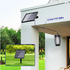 Solar Bug Zapper 2-in-1 – 4500V Indoor/Outdoor Mosquito Killer Lamp & Fly Trap, Solar Powered with Rechargeable Battery