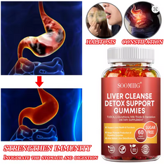 SOOMIIG Liver Cleanse & Detox Gummies – With Milk Thistle Extract for Liver Support, Detoxification & Purification