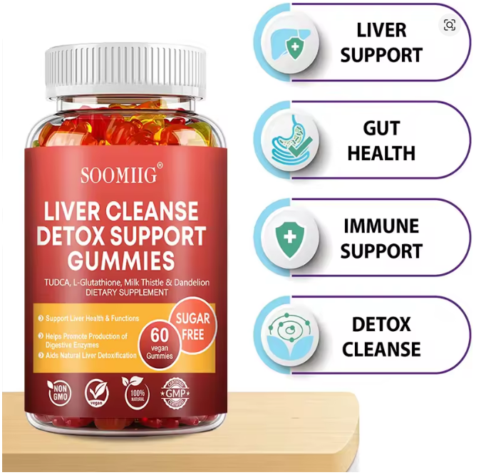 SOOMIIG Liver Cleanse & Detox Gummies – With Milk Thistle Extract for Liver Support, Detoxification & Purification