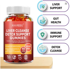 SOOMIIG Liver Cleanse & Detox Gummies – With Milk Thistle Extract for Liver Support, Detoxification & Purification