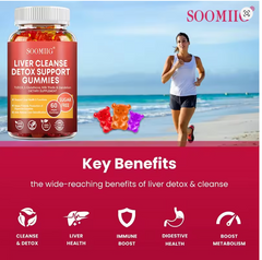 SOOMIIG Liver Cleanse & Detox Gummies – With Milk Thistle Extract for Liver Support, Detoxification & Purification