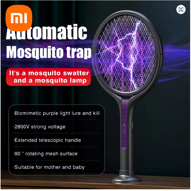 Xiaomi 2-in-1 Electric Mosquito Swatter & Killer Lamp – Retractable Indoor/Outdoor Mosquito Trap and Zapper