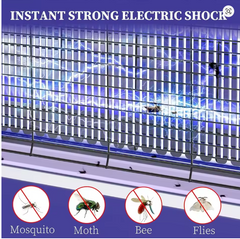 Electric Bug Zapper 3200V – Indoor Mosquito and Insect Killer with Hanging Chain & Removable Collection Tray